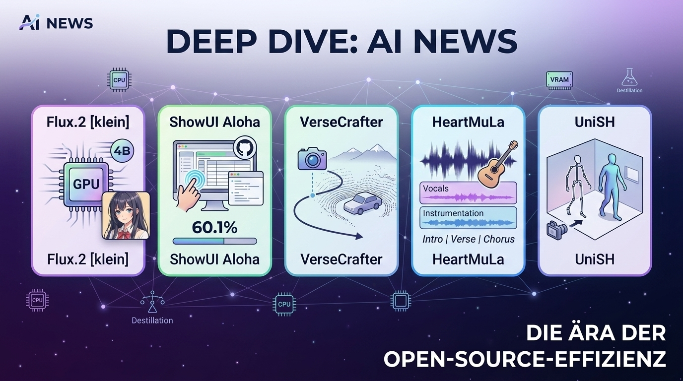 AI News Deep Dive: Flux.2 [klein], ShowUI & die neue Ära der Open-Source-Effizienz